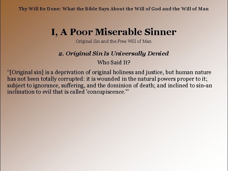 Thy Will Be Done: What the Bible Says About the Will of God and