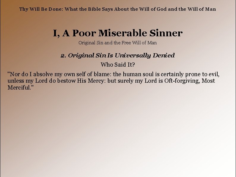 Thy Will Be Done: What the Bible Says About the Will of God and