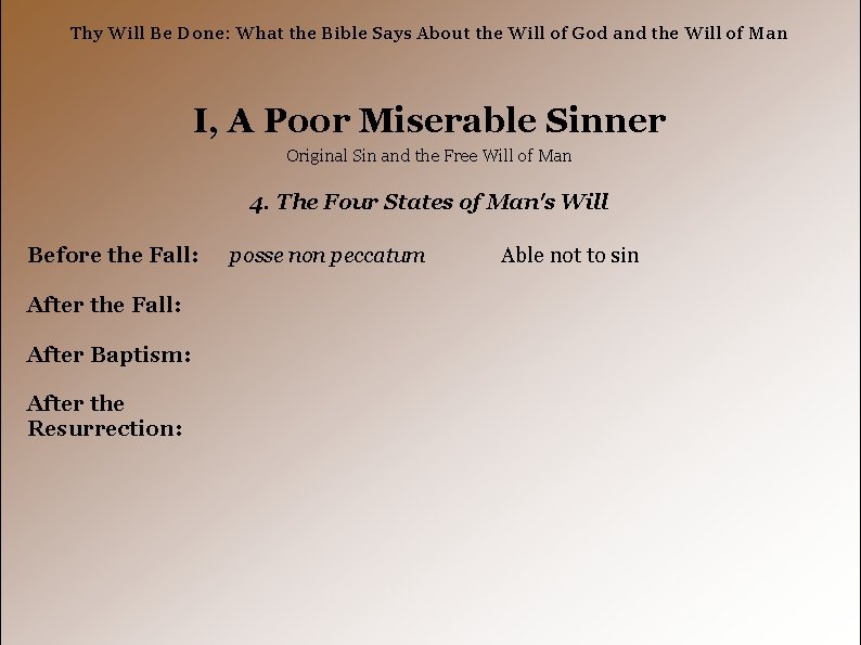 Thy Will Be Done: What the Bible Says About the Will of God and
