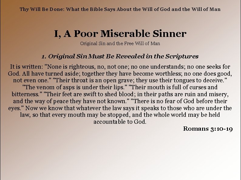Thy Will Be Done: What the Bible Says About the Will of God and