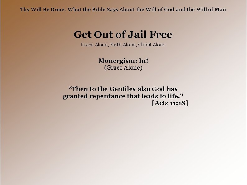 Thy Will Be Done: What the Bible Says About the Will of God and