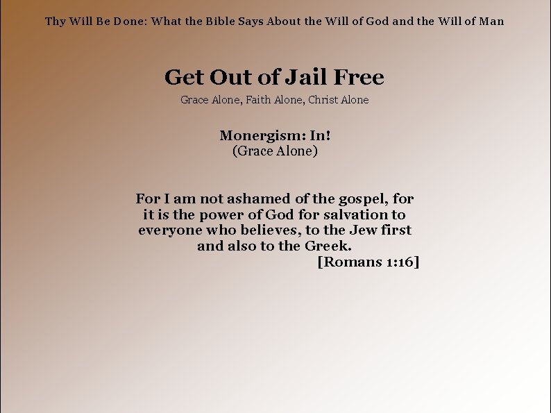 Thy Will Be Done: What the Bible Says About the Will of God and