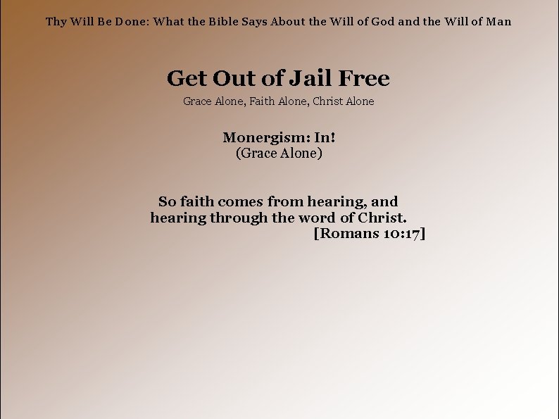 Thy Will Be Done: What the Bible Says About the Will of God and