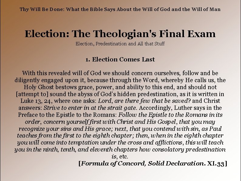 Thy Will Be Done: What the Bible Says About the Will of God and