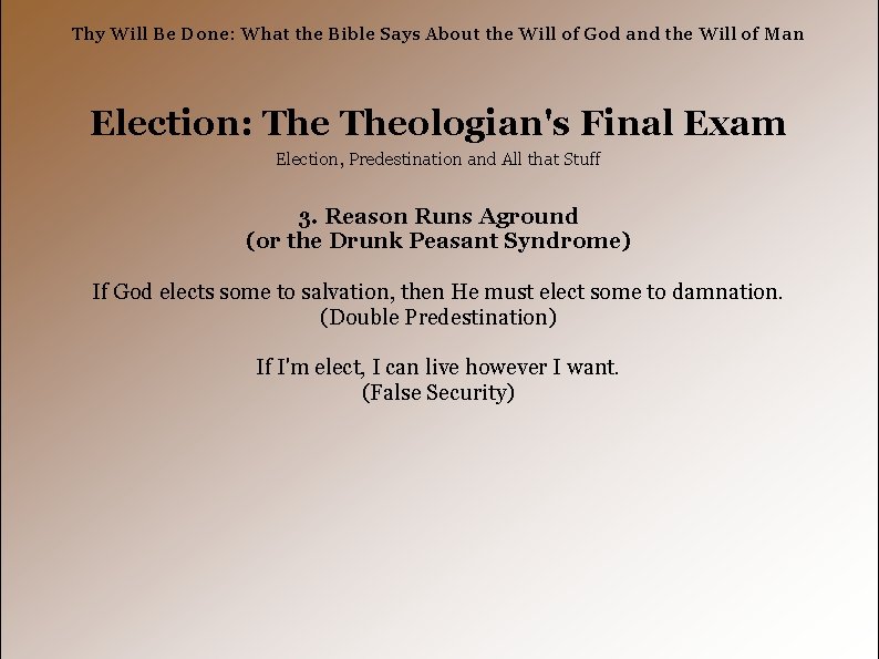 Thy Will Be Done: What the Bible Says About the Will of God and
