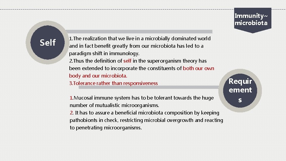 Immunity~ microbiota Self 1. The realization that we live in a microbially dominated world