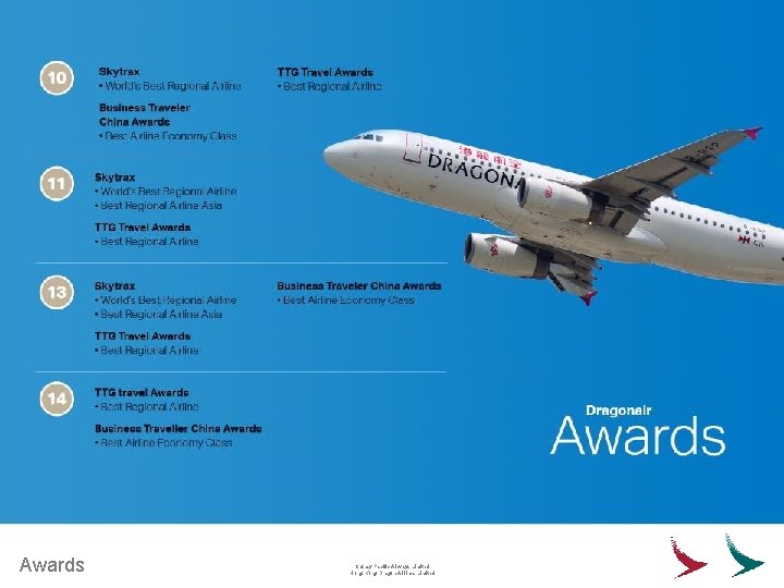 Awards Cathay Pacific Airways Limited Hong Kong Dragon Airlines Limited 