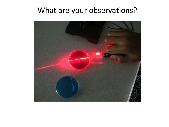 What are your observations? 