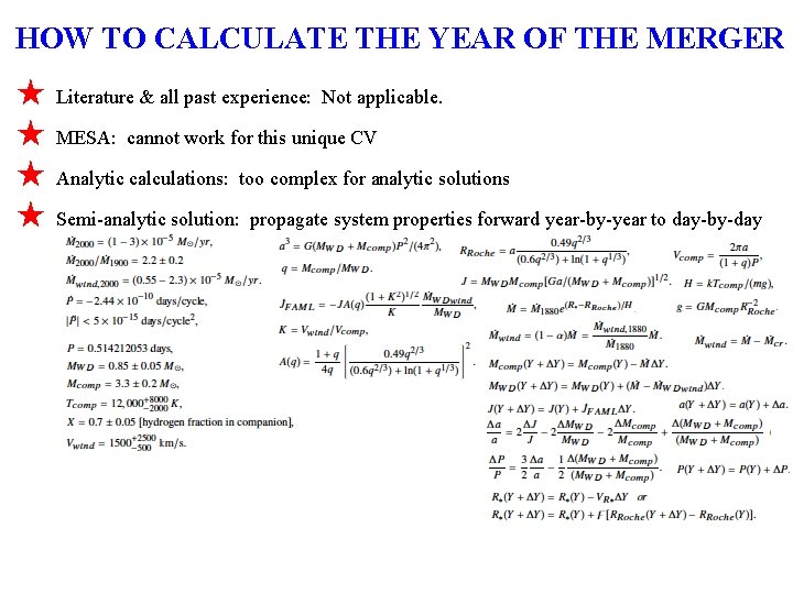 HOW TO CALCULATE THE YEAR OF THE MERGER ★ ★ Literature & all past