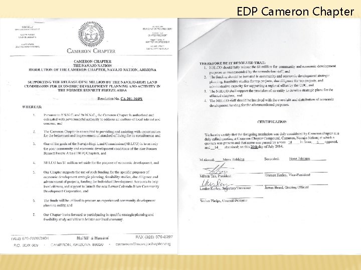 EDP Cameron Chapter 