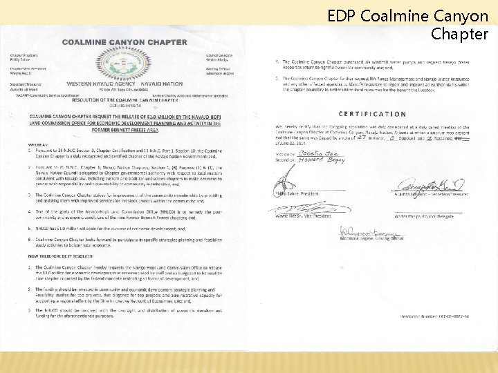 EDP Coalmine Canyon Chapter 