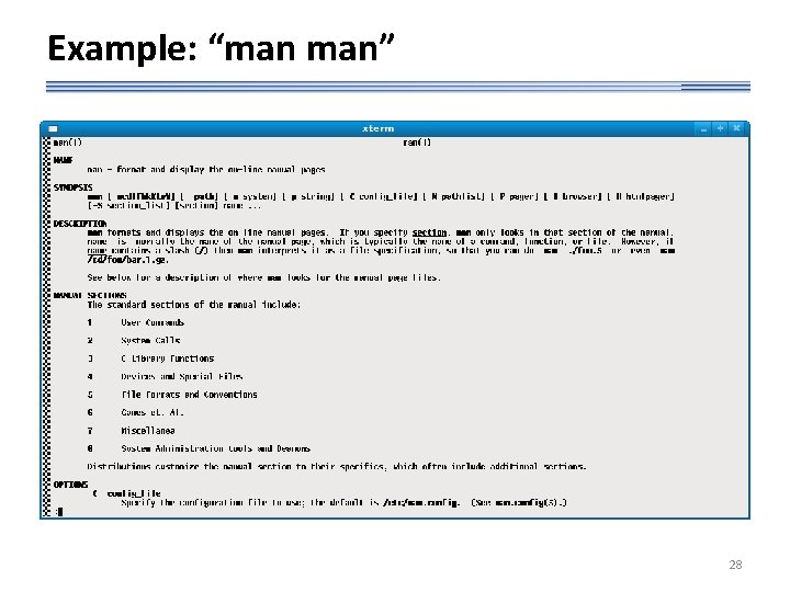 Example: “man man” 28 