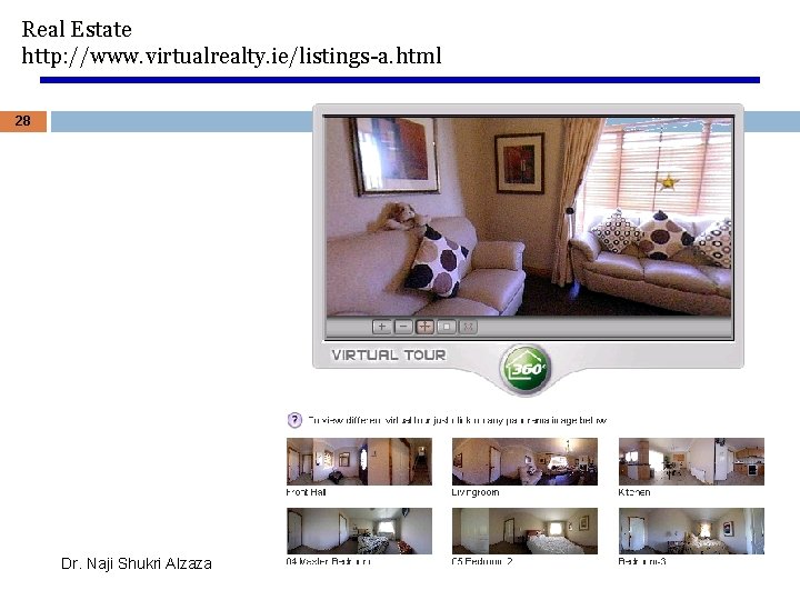 Real Estate http: //www. virtualrealty. ie/listings-a. html 28 Dr. Naji Shukri Alzaza 