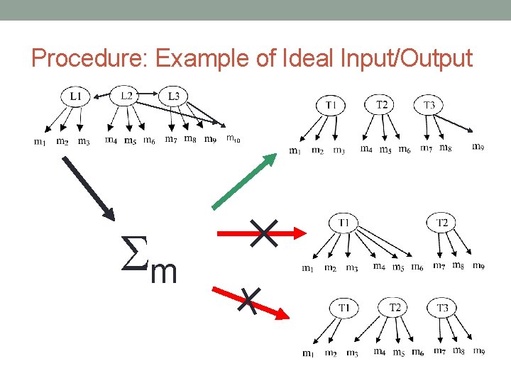 Procedure: Example of Ideal Input/Output m 10 m 23 