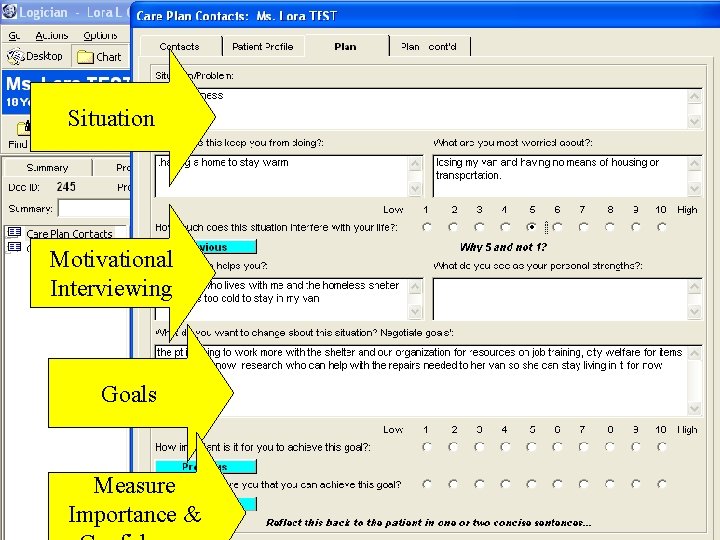 Situation Motivational Interviewing Goals Measure Importance & 