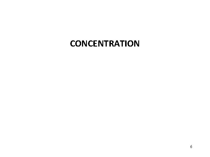 CONCENTRATION 6 