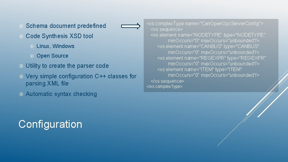  Schema document predefined Code Synthesis XSD tool Linux, Windows Open Source Utility to