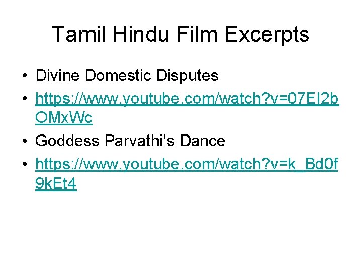 Tamil Hindu Film Excerpts • Divine Domestic Disputes • https: //www. youtube. com/watch? v=07