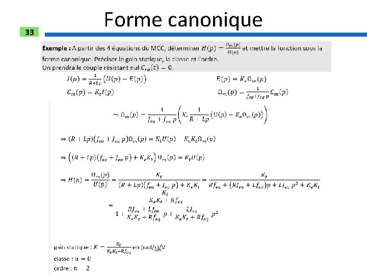 33 Forme canonique 