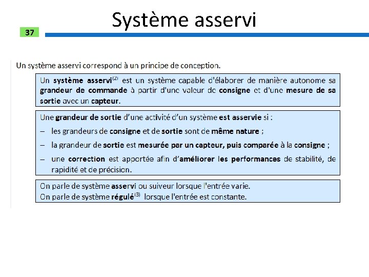 37 Système asservi 