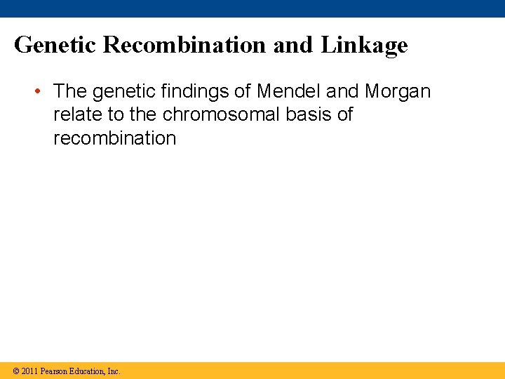 Genetic Recombination and Linkage • The genetic findings of Mendel and Morgan relate to