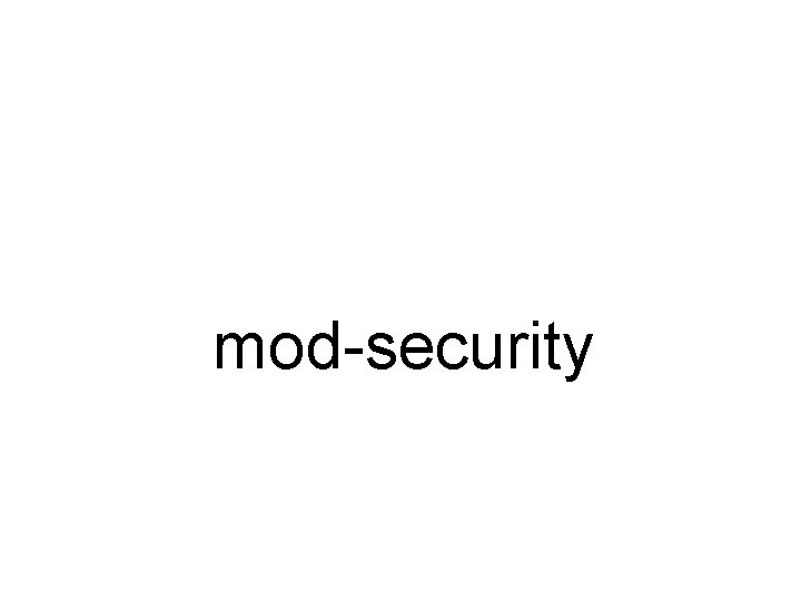 mod-security 