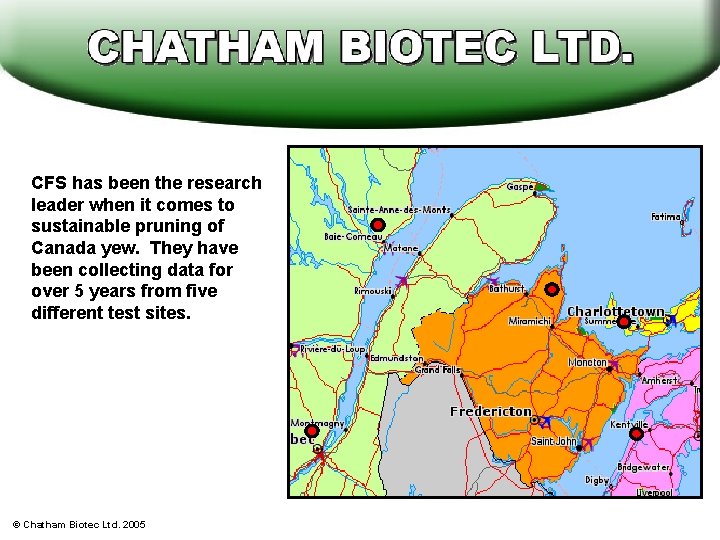 CFS has been the research leader when it comes to sustainable pruning of Canada