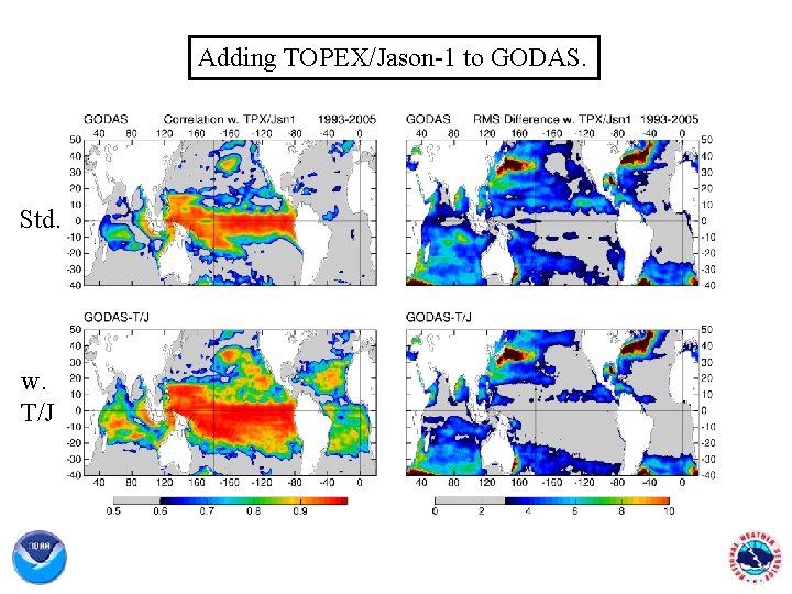 Adding TOPEX/Jason-1 to GODAS. Std. w. T/J 