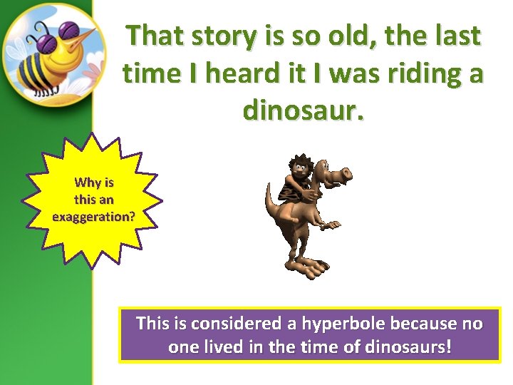 That story is so old, the last time I heard it I was riding