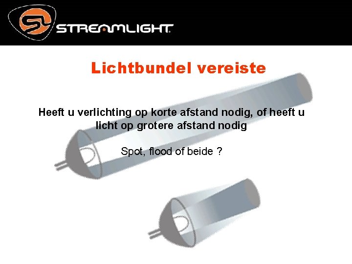 Lichtbundel vereiste Heeft u verlichting op korte afstand nodig, of heeft u licht op