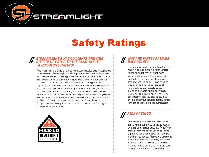 Safety Ratings 