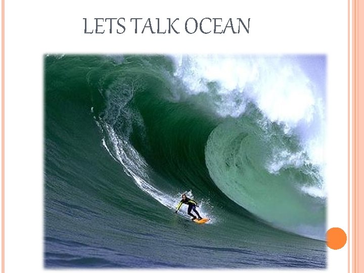 LETS TALK OCEAN 