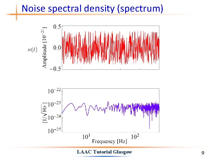 Noise spectral density (spectrum) LAAC Tutorial Glasgow 9 