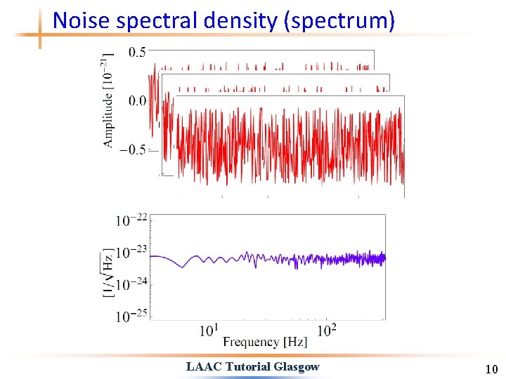 Noise spectral density (spectrum) LAAC Tutorial Glasgow 10 