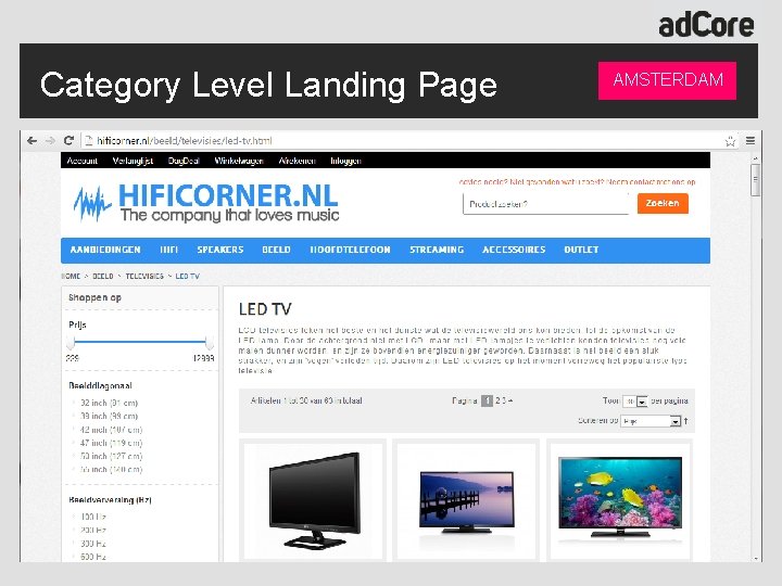 Category Level Landing Page AMSTERDAM 