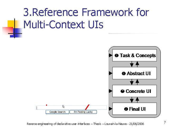 3. Reference Framework for Multi-Context UIs Reverse engineering of declarative user interfaces – Thesis