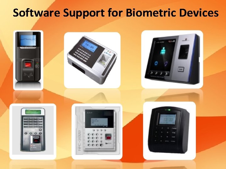 Software Support for Biometric Devices 