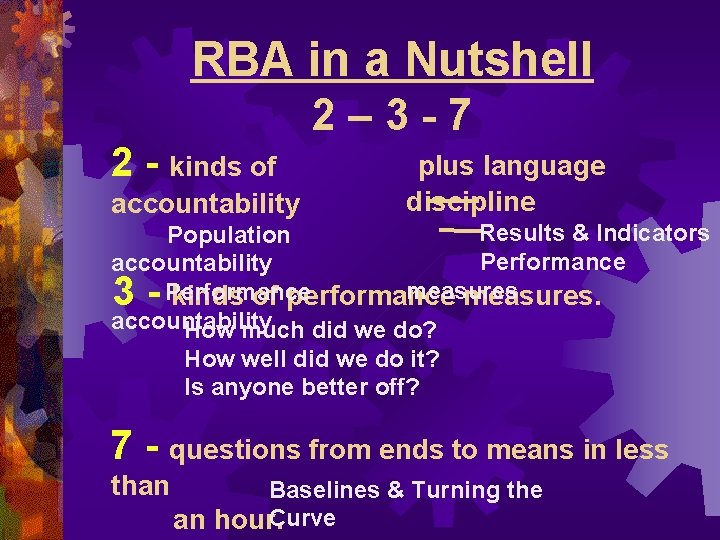 RBA in a Nutshell 2 – 3 - 7 2 - kinds of plus