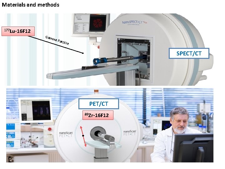 Materials and methods 177 Lu-16 F 12 Gam ma P artic le SPECT/CT PET/CT
