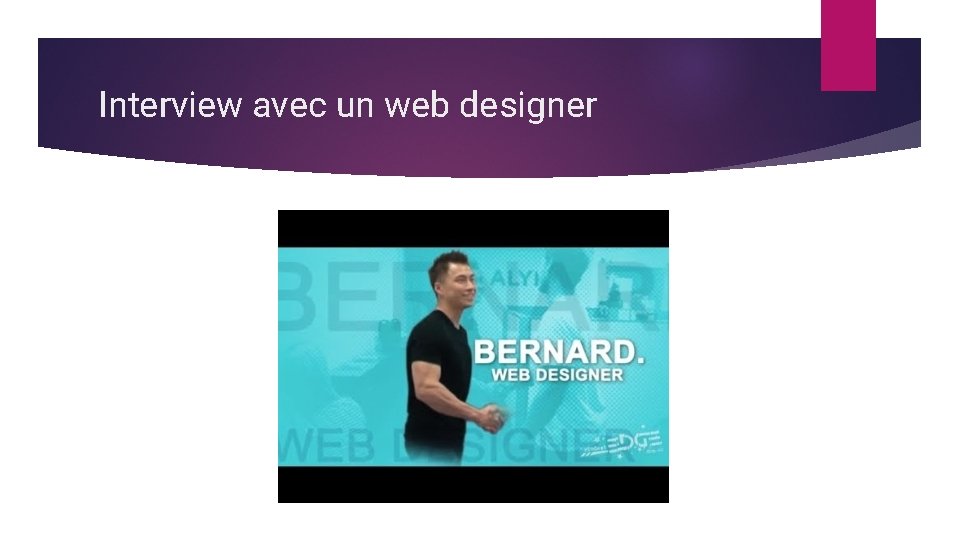 Interview avec un web designer 