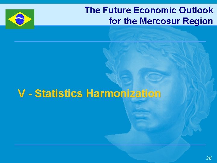 The Future Economic Outlook for the Mercosur Region V - Statistics Harmonization 36 