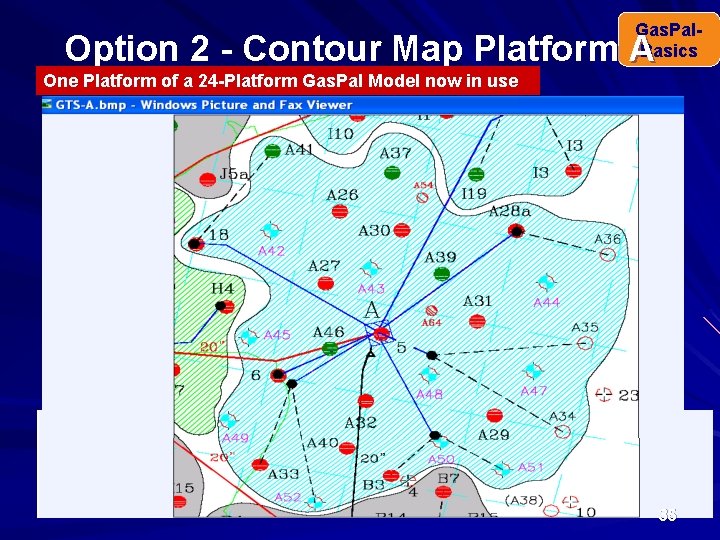 Gas. Pal. Basics Option 2 - Contour Map Platform A One Platform of a
