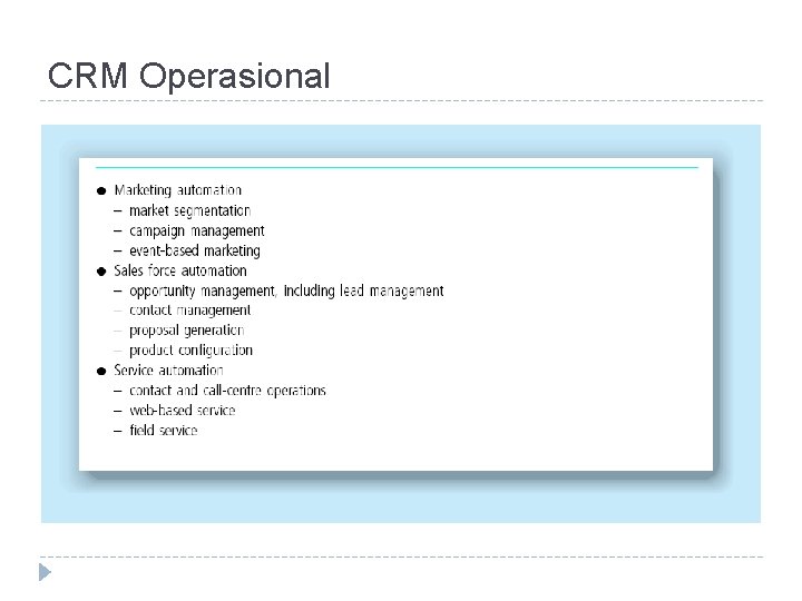 CRM Operasional 