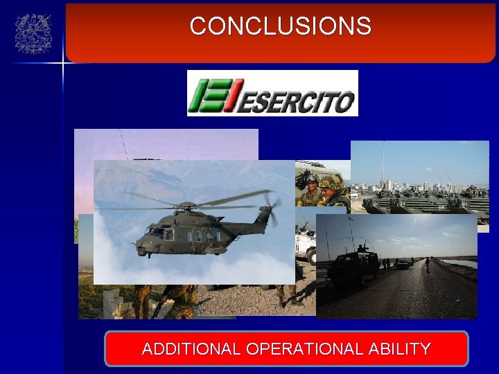 CONCLUSIONS ADDITIONAL OPERATIONAL ABILITY 