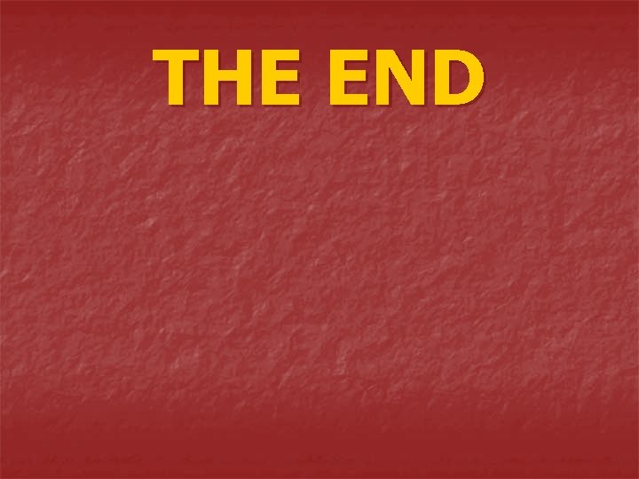 THE END 