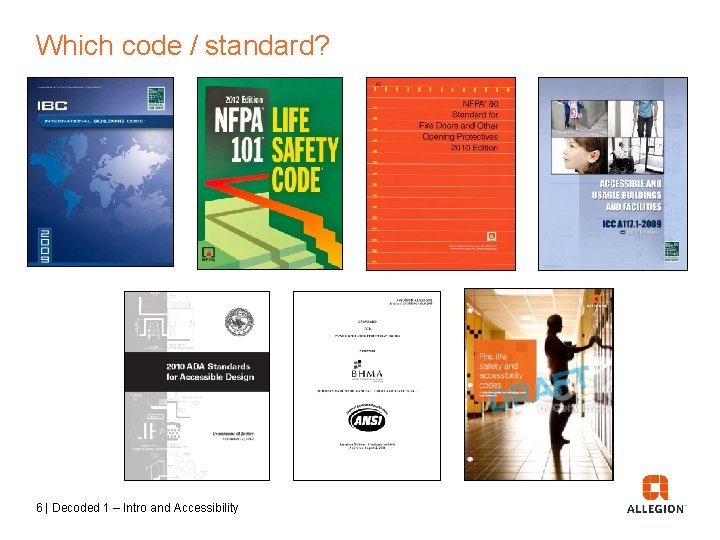 Which code / standard? 6 | Decoded 1 – Intro and Accessibility 