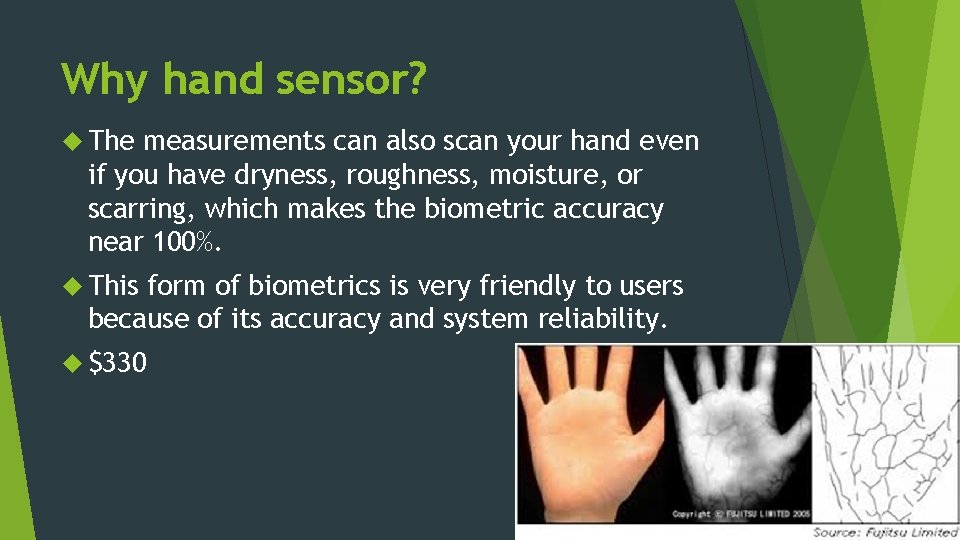 Hand Scanning for Entering the Building Hand scanning