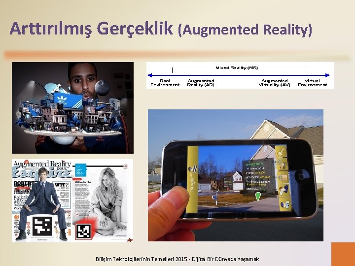 Arttırılmış Gerçeklik (Augmented Reality) Bilişim Teknolojilerinin Temelleri 2015 - Dijital Bir Dünyada Yaşamak 