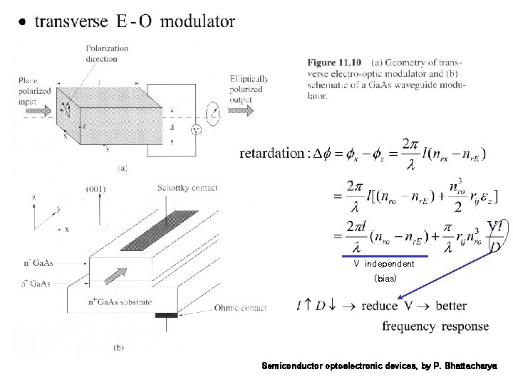 V independent (bias) Semiconductor optoelectronic devices, by P. Bhattacharya 