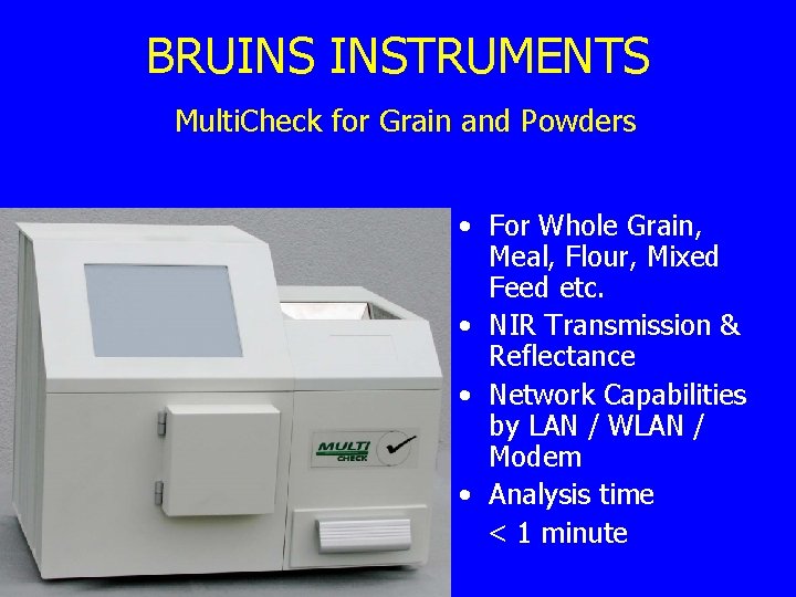 BRUINS INSTRUMENTS Spectrophotometer for quick and easy Process